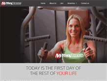 Tablet Screenshot of maxfitnesselite.com